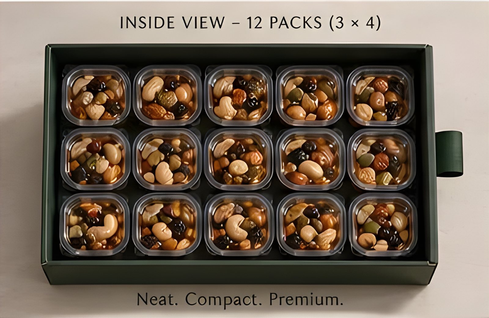 Almonds, cashews and raisins in pure honey